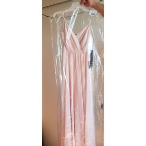 Lulus All About Love Blush Pink Maxi Dress